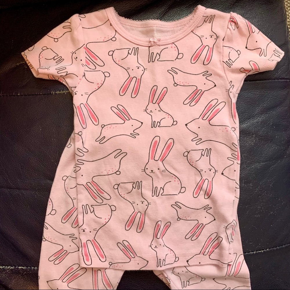 Carter’s- pink bunny pajamas 2T